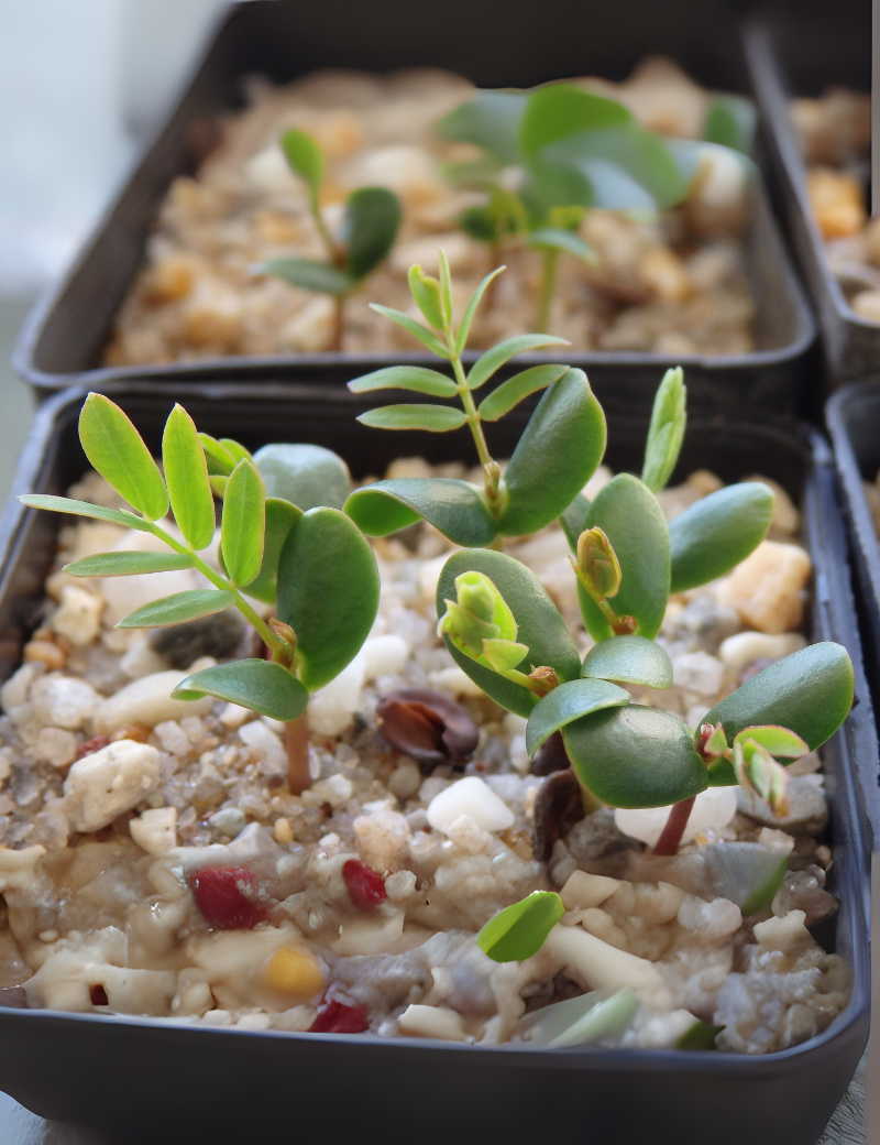 Acacia Pendula (weepng Myall) At Germination, 9 Days After Sowing On 26th Dec